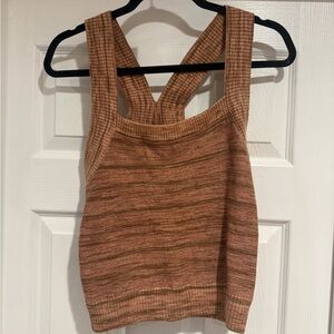 27 Mile Truly Sweater Tank in Sand Combo